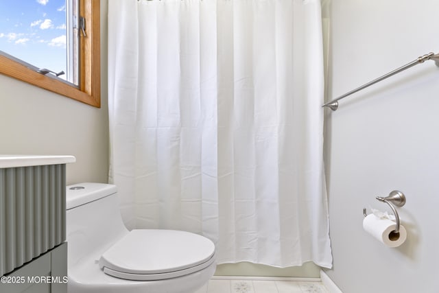 4 W Shrewsbury Dr, Little Egg Harbor, NJ 08087 - bathroom with tile patterned floors and shower / bath combination with curtain