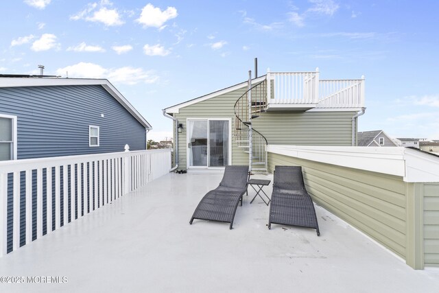 4 W Shrewsbury Dr, Little Egg Harbor, NJ 08087 - back of house featuring a patio area and stairs