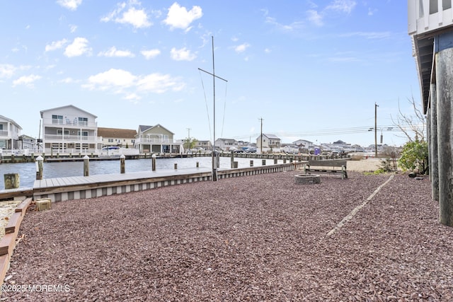 4 W Shrewsbury Dr, Little Egg Harbor, NJ 08087 - view of yard with a water view and a dock