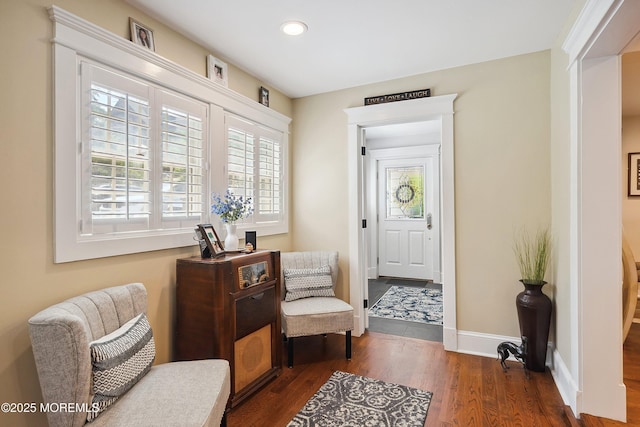 34 Sea View Ter, Highlands, NJ 07732 - sitting room featuring wood finished floors and recessed lighting