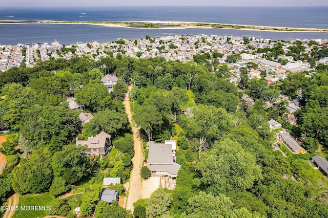 34 Sea View Ter, Highlands, NJ 07732 - aerial perspective of suburban area featuring a nearby body of water