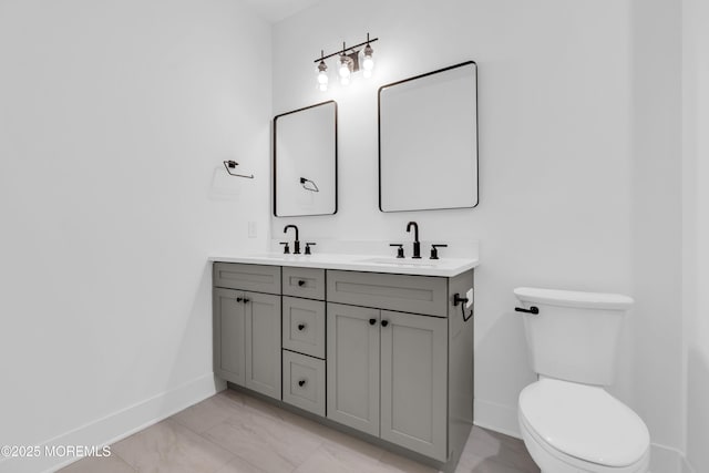 842 Arnold Ave Unit 4, Point Pleasant, NJ 08742 - bathroom with double vanity and marble finish flooring