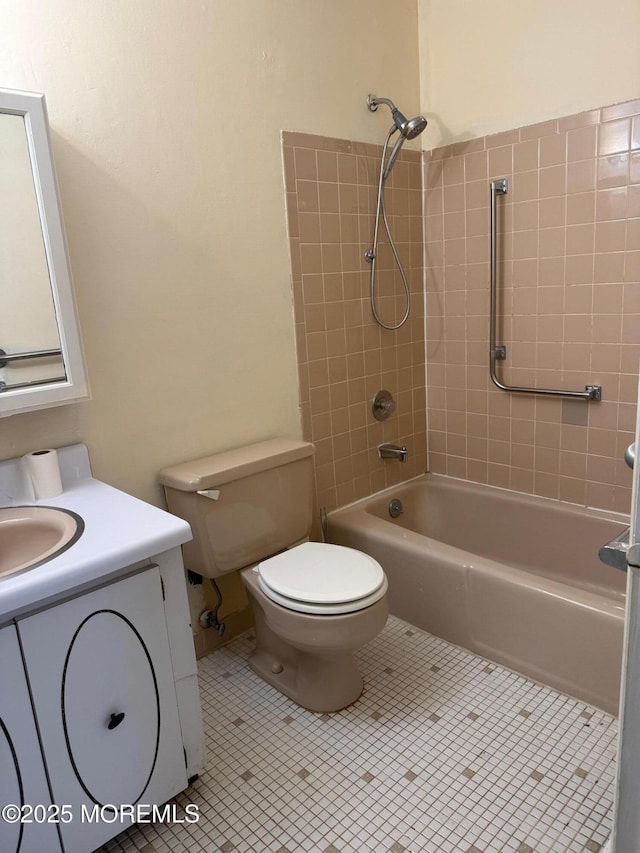 768D Hudson Pkwy, Whiting, NJ 08759 - bathroom featuring vanity,  shower combination, and tile patterned floors