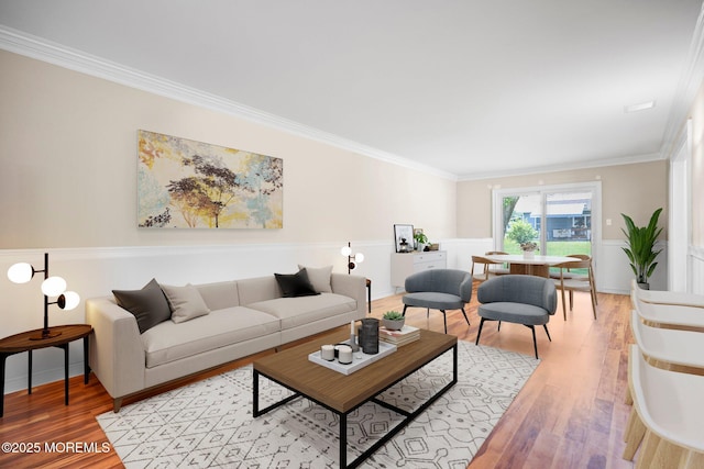 13 Brooke Rd, Brick, NJ 08724 - living area with light wood-style floors and ornamental molding
