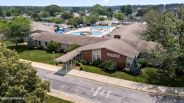 13 Brooke Rd, Brick, NJ 08724 - aerial view of property and surrounding area featuring a pool