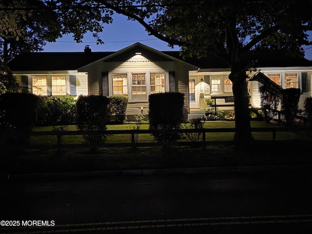 216 Main St, Port Monmouth, NJ 07758 - view of front facade featuring a fenced front yard