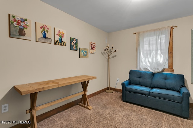 216 Main St, Port Monmouth, NJ 07758 - sitting room with carpet flooring and baseboards