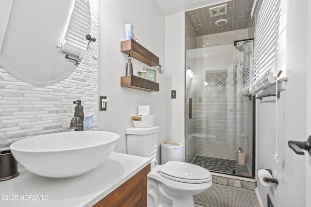 91 Newbury Rd, Howell, NJ 07731 - bathroom featuring a shower stall and vanity