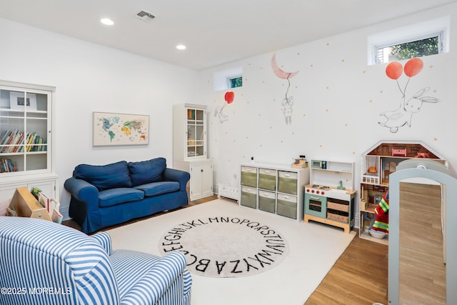 63 Bingham Ave, Rumson, NJ 07760 - living room featuring light wood-type flooring and recessed lighting