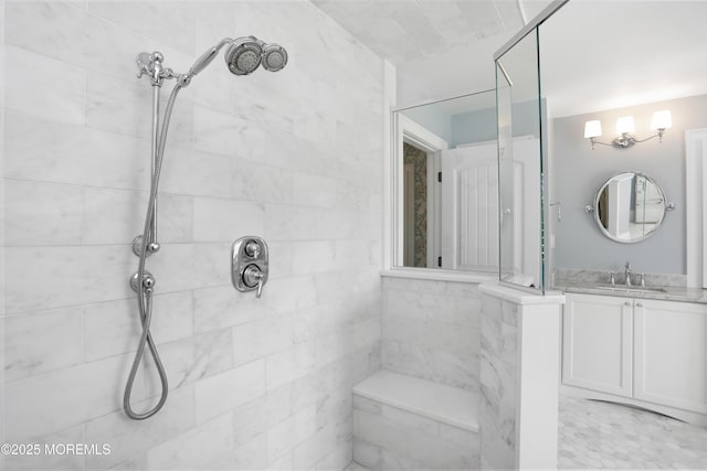 63 Bingham Ave, Rumson, NJ 07760 - full bath with tiled shower and vanity