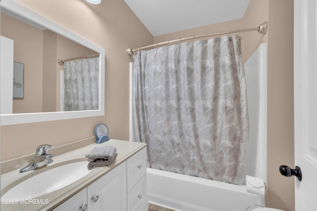241 Hiering Ave, Seaside Heights, NJ 08751 - full bath with vanity and shower / tub combo with curtain