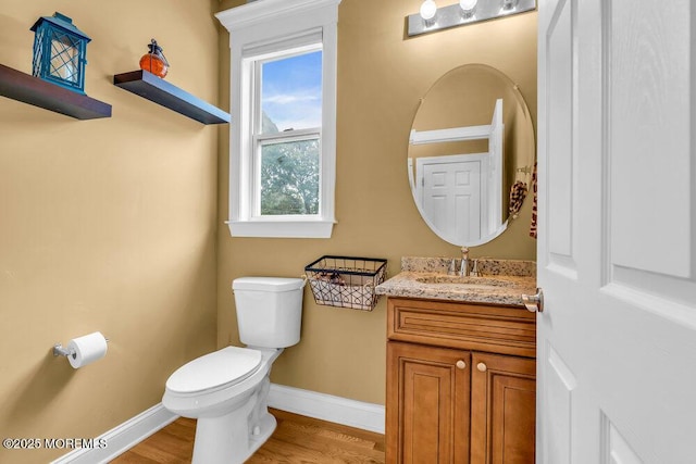 626 Anthony Ave, Toms River, NJ 08753 - half bath with vanity and wood finished floors