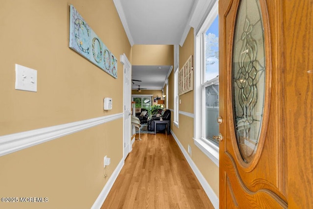 626 Anthony Ave, Toms River, NJ 08753 - hallway featuring wood finished floors and baseboards