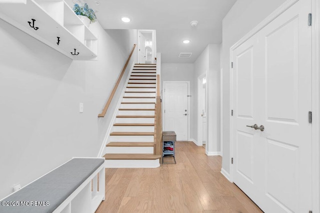 25 Signal Ave, Oceanport, NJ 07757 - stairway with wood finished floors and recessed lighting