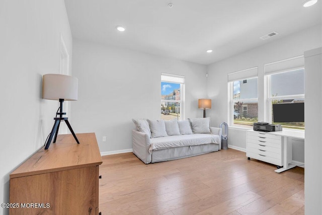 25 Signal Ave, Oceanport, NJ 07757 - living area featuring recessed lighting and light wood-style flooring
