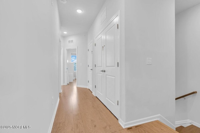 25 Signal Ave, Oceanport, NJ 07757 - hall with light wood-type flooring, recessed lighting, and an upstairs landing