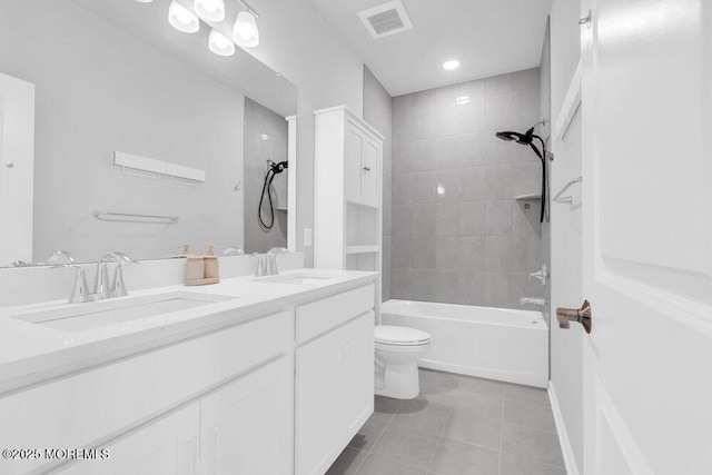 25 Signal Ave, Oceanport, NJ 07757 - bathroom featuring tile patterned flooring, double vanity, and tub / shower combination