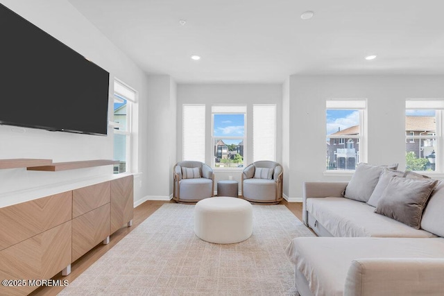 25 Signal Ave, Oceanport, NJ 07757 - living room with light wood-type flooring, healthy amount of natural light, and recessed lighting