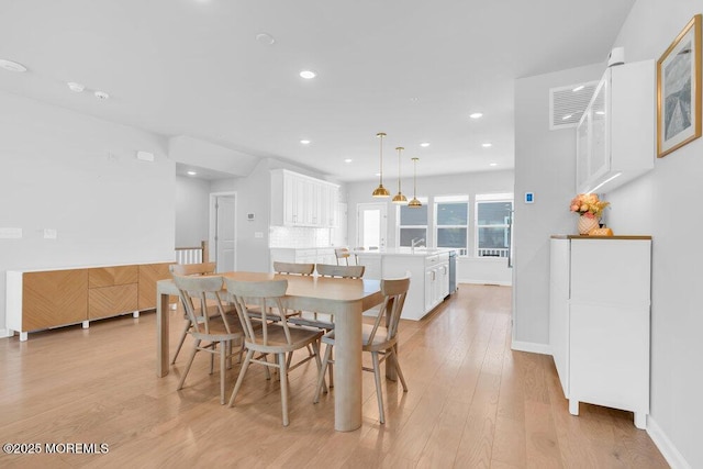 25 Signal Ave, Oceanport, NJ 07757 - dining room featuring light wood-type flooring and recessed lighting