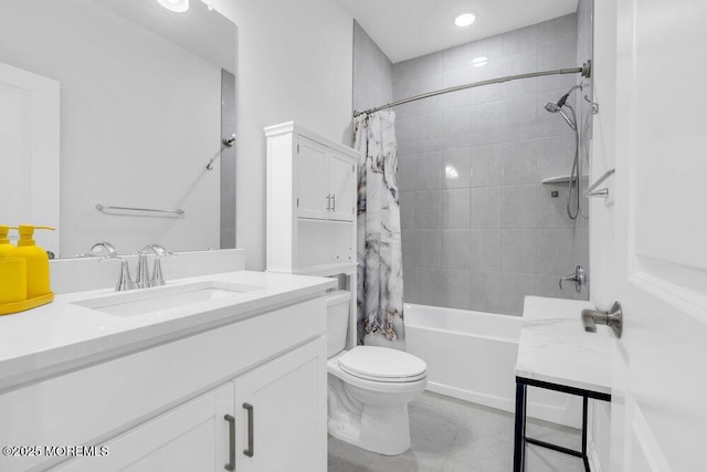 25 Signal Ave, Oceanport, NJ 07757 - full bath with vanity, shower / tub combo, and tile patterned flooring