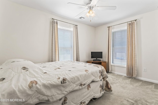 21 Seabreeze Rd, Toms River, NJ 08753 - bedroom featuring light colored carpet and a ceiling fan