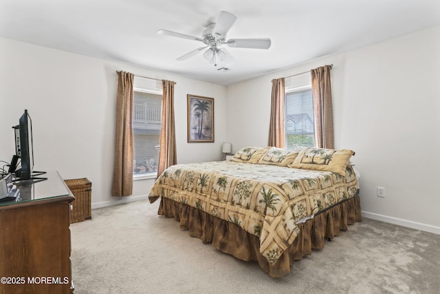 21 Seabreeze Rd, Toms River, NJ 08753 - bedroom with light carpet and a ceiling fan