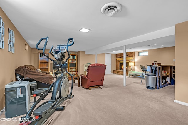 384 Gerry Rd, North Brunswick, NJ 08902 - exercise room with carpet