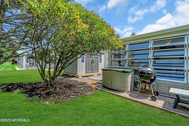 106 Northumberland Dr, Toms River, NJ 08757 - view of green lawn featuring an outdoor structure