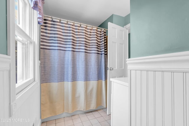 502 Corlies Ave, West Allenhurst, NJ 07711 - bathroom with tile patterned flooring and a shower with curtain