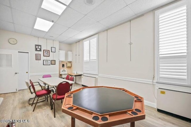 28 Greenbriar Blvd, Brick, NJ 08724 - recreation room with light wood finished floors and a drop ceiling