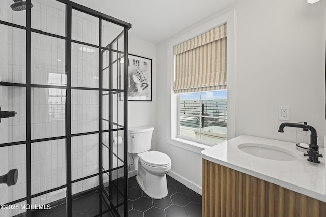 33 Hamilton Ave Unit 7, Seaside Heights, NJ 08751 - full bathroom with a tile shower, tile patterned floors, and vanity