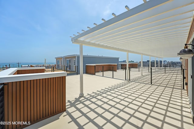 33 Hamilton Ave Unit 7, Seaside Heights, NJ 08751 - view of patio / terrace with a water view