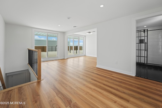 33 Hamilton Ave Unit 7, Seaside Heights, NJ 08751 - unfurnished room featuring light wood-type flooring and recessed lighting