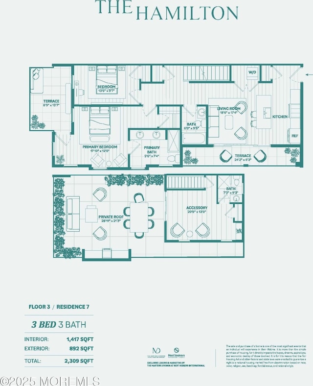 33 Hamilton Ave Unit 7, Seaside Heights, NJ 08751 - view of home floor plan