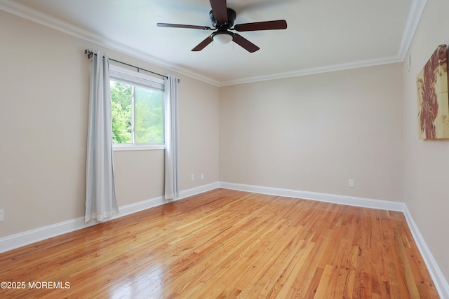 1641 Elm Ave Unit 10, Point Pleasant, NJ 08742 - empty room with light wood-style floors, ceiling fan, and crown molding