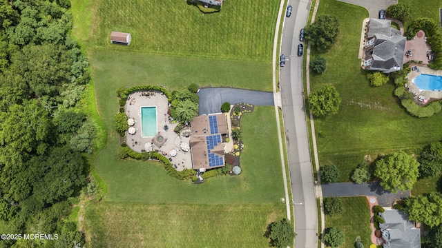 32 Langeveld Dr, Freehold, NJ 07728 - drone / aerial view of a pool area