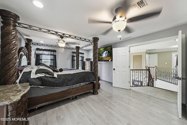 32 Langeveld Dr, Freehold, NJ 07728 - bedroom with wood finished floors and ceiling fan