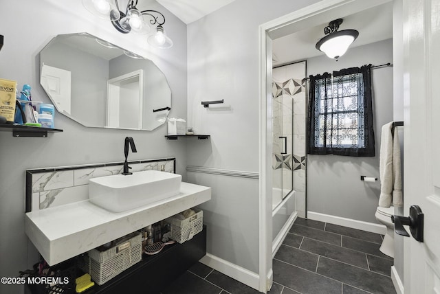 32 Langeveld Dr, Freehold, NJ 07728 - bathroom with shower / washtub combination, tile patterned floors, and vanity