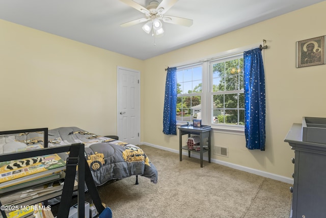 3 Thompson Ln, Manalapan, NJ 07726 - bedroom with carpet and a ceiling fan