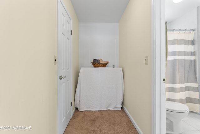 3 Thompson Ln, Manalapan, NJ 07726 - hallway featuring carpet floors and baseboards