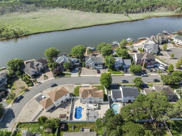 734 S River Dr, Forked River, NJ 08731 - aerial view of property and surrounding area with nearby suburban area
