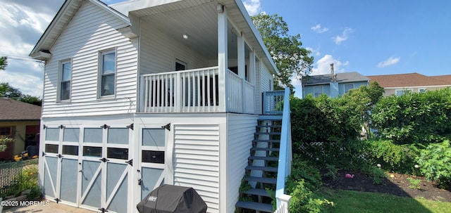 412 Park Place Ave, Bradley Beach, NJ 07720 - view of front facade with a balcony