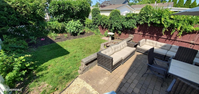 412 Park Place Ave, Bradley Beach, NJ 07720 - view of patio / terrace with an outdoor living space