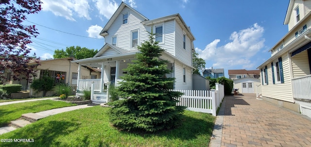 412 Park Place Ave, Bradley Beach, NJ 07720 - view of front of home with covered porch and a residential view