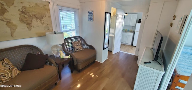 412 Park Place Ave, Bradley Beach, NJ 07720 - living area featuring wood finished floors