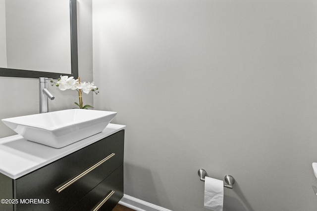 280 Double Creek Pkwy, Freehold, NJ 07728 - bathroom featuring vanity and baseboards