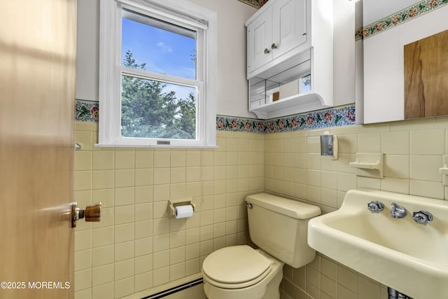 811 Fay Ct, Point Pleasant, NJ 08742 - bathroom with wainscoting and tile walls