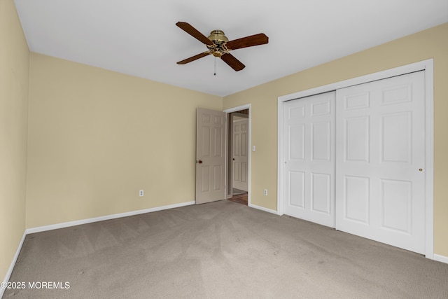 811 Fay Ct, Point Pleasant, NJ 08742 - unfurnished bedroom with carpet, a closet, and ceiling fan