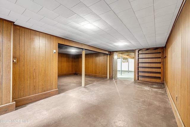 811 Fay Ct, Point Pleasant, NJ 08742 - below grade area featuring stairs and wood walls