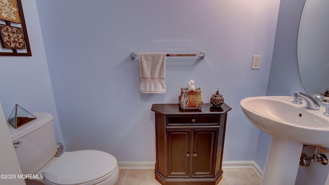 56 W Aspen Way, Aberdeen, NJ 07747 - half bathroom with tile patterned floors
